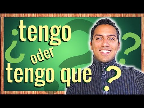 Wenn du etwas auf Spanisch haben musst... Die Verben TENER und TENER QUE
