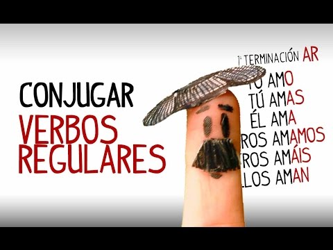 Conjugación verbos regulares en español. Aprender español