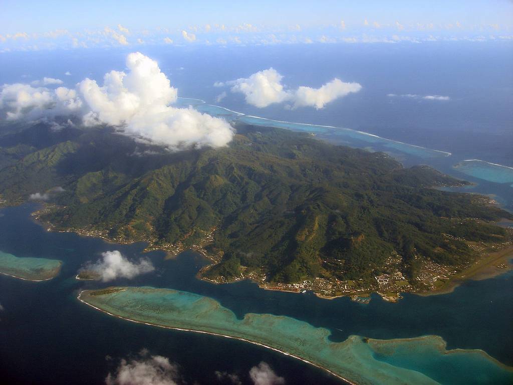 Island of Raiatea, Society Islands, French Polynesia.