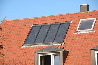 Solarkollektor auf Dach