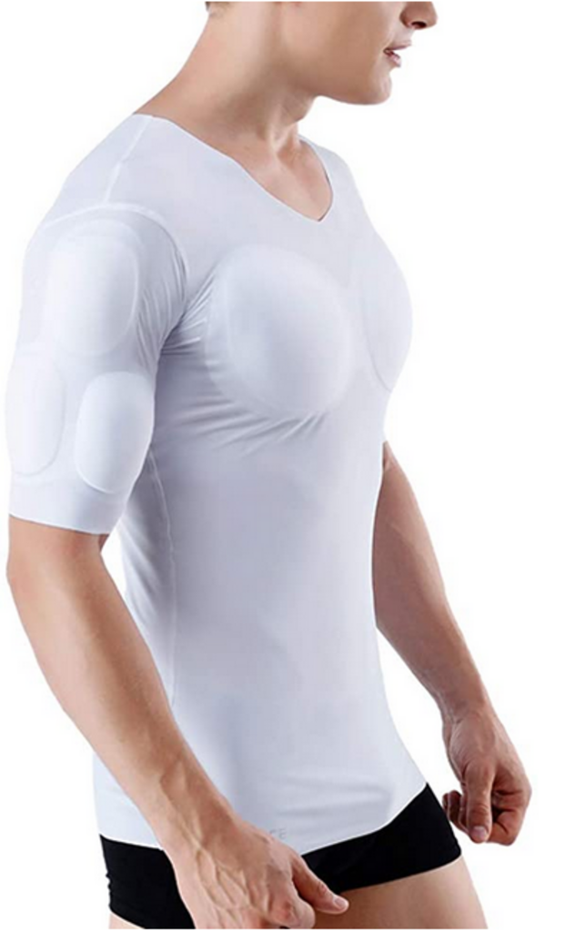 T-Shirt für Männer mit Muskel-Polstern